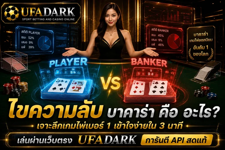 บาคาร่า คือ อะไร ? ถอดรหัสเกมไพ่เบอร์หนึ่งของโลก และความลับที่ซ่อนอยู่บน เว็บตรง UFADARK