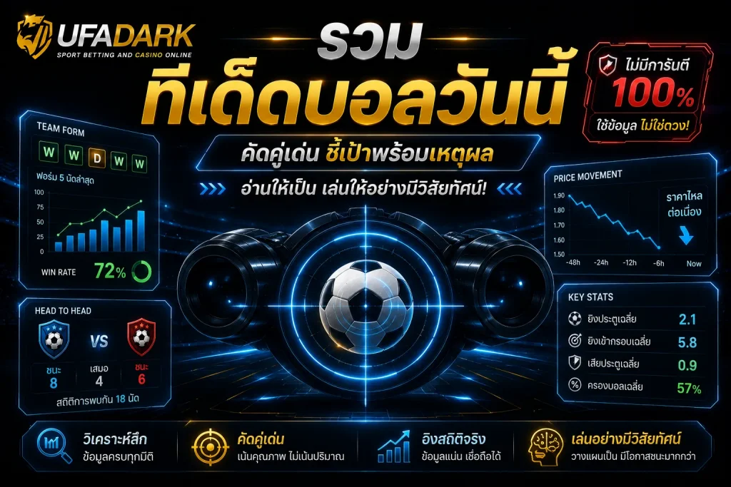 ทีเด็ดบอลวันนี้